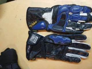 Guantes de moto talla S, en cuero, marca BKS