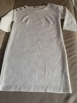 Vestido blanco marfil