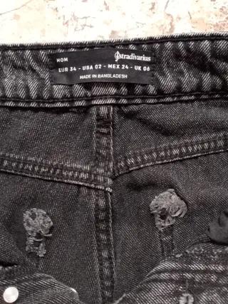 Pantalones grises vaqueros