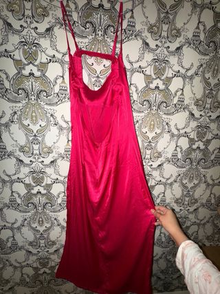 Blusa H&M Beige y Roja Talla S