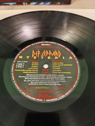 Def Leppard Hysteria Vinilo LP