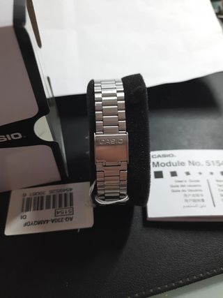 Orologio Casio Quadrato Oro Argento