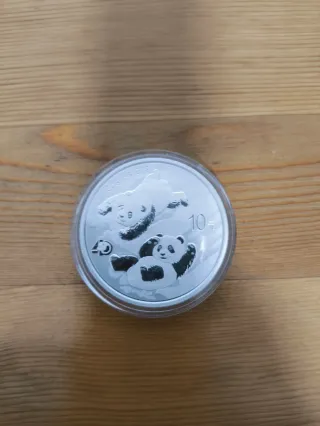 Moneda Panda 30g .999 Plata 10 Yuan