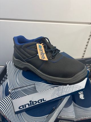 Botas de seguridad Anibal negras y azules