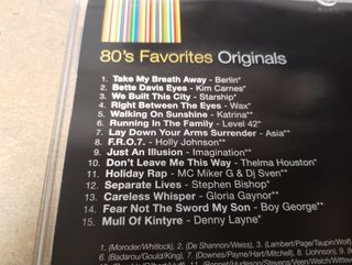 CD 80's Favorites Originals - Compilation