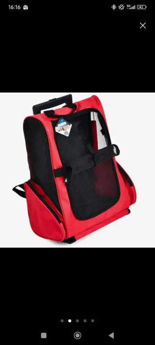 Bolso transportín para mascotas con ruedas