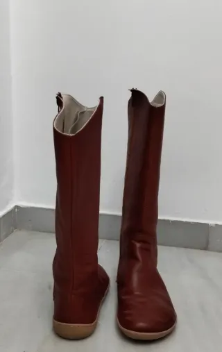 Botas altas mujer barefoot marrones