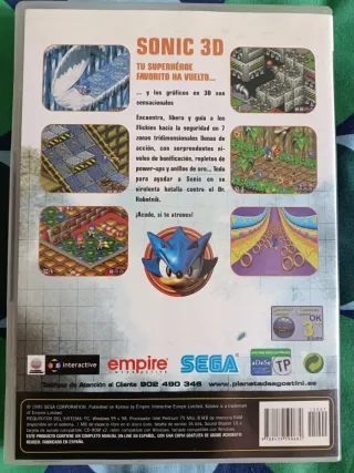 Sonic 3D Flickies Island PC CD-ROM