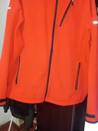 Chaqueta cortavientos naranja Tribord