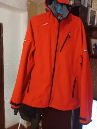 Chaqueta cortavientos naranja Tribord