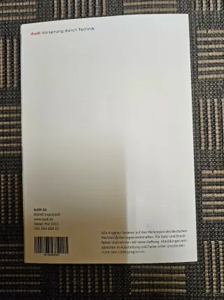 Service Audi Q7 4m 2016 aleman