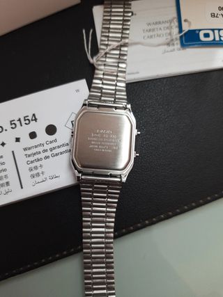 Orologio Casio Argento e Bianco