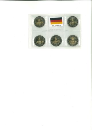 2 € Alemania 2018 Charlottenburgo (5 monedas)