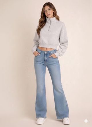 Vaqueros de campana azules