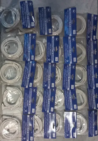 20 Cavi Antenna TV 1.5M Bianchi