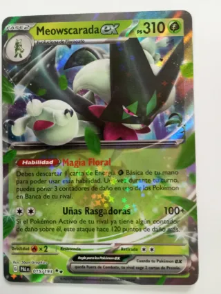 Carta Pokémon Meowscarada EX 310 PS CARTA ORIGINAL