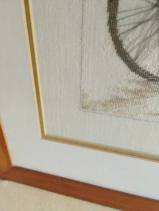 Punto de cruz Dos damas en bicicleta 61'5 x 72