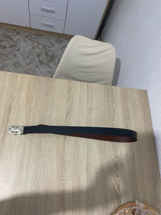 Cinturón Nike Negro y Plateado