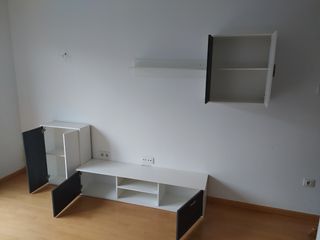 Mueble TV modular blanco y negro