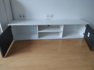Mueble TV modular blanco y negro