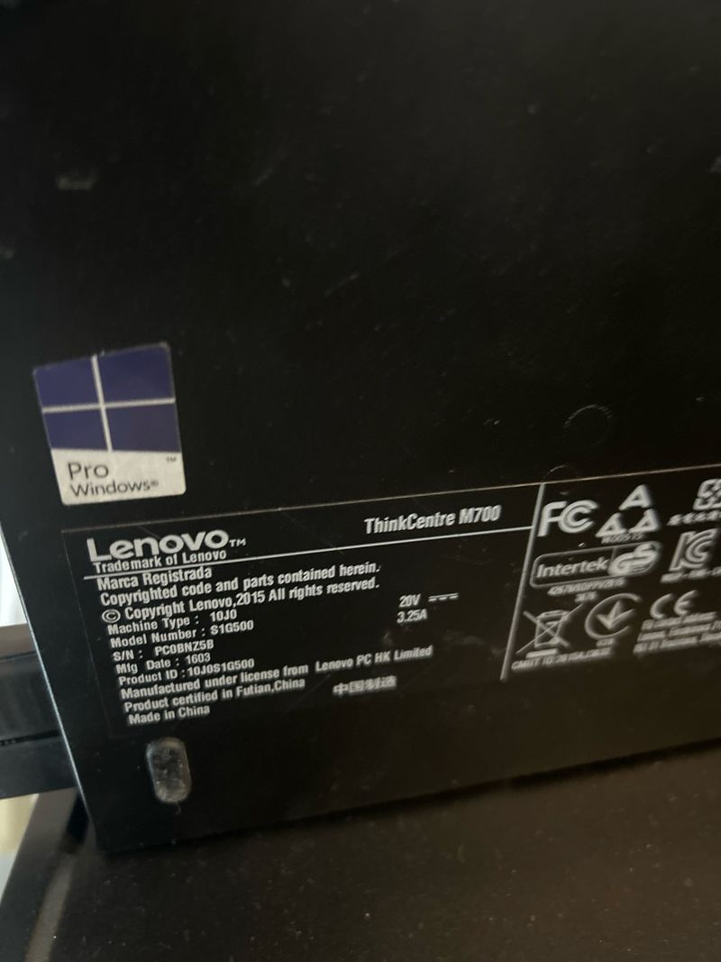 Lenovo M700 i5-6500T 32 RAM 500GB HD afbeelding 3