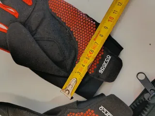 Guantes Sparco HyperGrip+ T10 Negro/Rojo