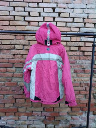 Giubbotto sci Colmar vintage rosa con cappuccio taglia 46
