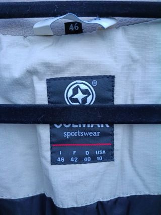 Giubbotto sci Colmar vintage rosa con cappuccio taglia 46