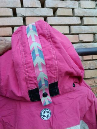 Giubbotto sci Colmar vintage rosa con cappuccio taglia 46