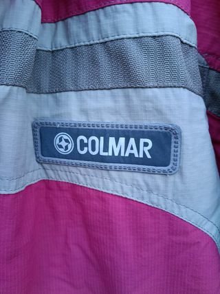 Giubbotto sci Colmar vintage rosa con cappuccio taglia 46