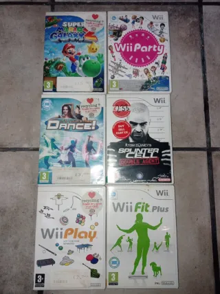 Lote Juegos Wii: Mario, Party, Dance, Splinter C
