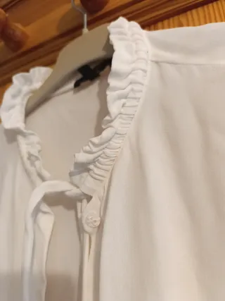 Camisa Massimo Dutti Blanca Talla XS