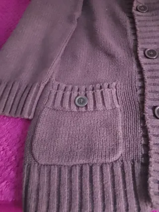 Chaqueta de punto gris hombre