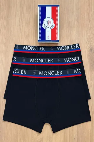 Pack 3 Calzoncillos Moncler Negro Tallas M a XXL
