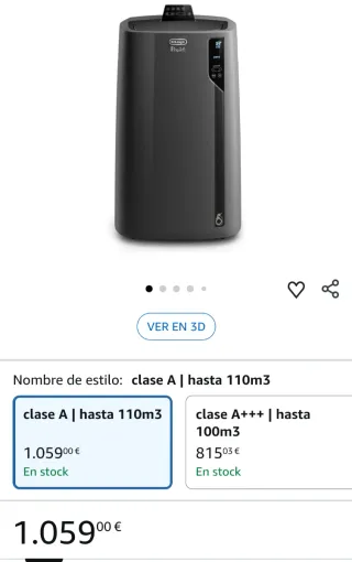 Aire Acondicionado DeLonghi PACEL112