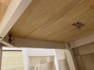 Mesa y 2 Sillas Cocina Madera Blanca