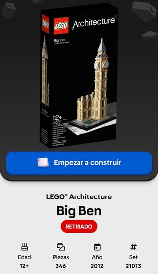LEGO Architecture Big Ben 21013