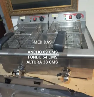 Freidora eléctrica Doble EUTRON EF-162V 16+16L