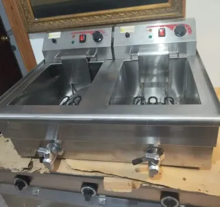 Freidora eléctrica Doble EUTRON EF-162V 16+16L