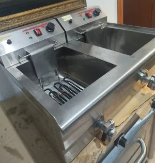 Freidora eléctrica Doble EUTRON EF-162V 16+16L