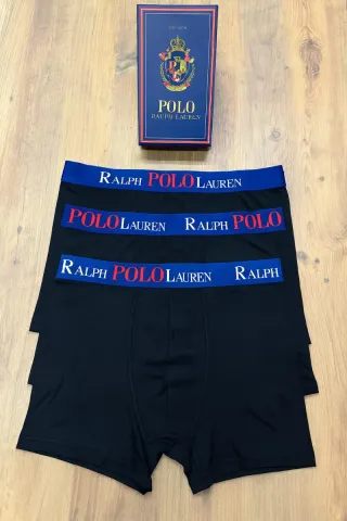 Pack 3 Boxer Polo Ralph Lauren Negro Tall M a XXL