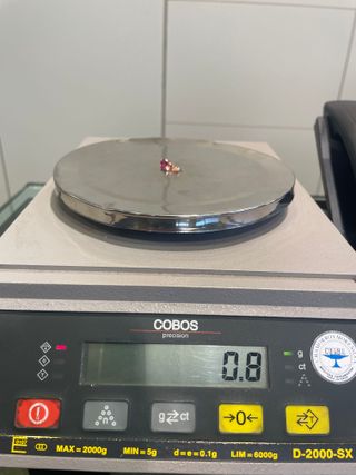 Pendientes Oro Rosa 18K con Rubí