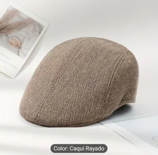 Gorra estilo boina con estampado