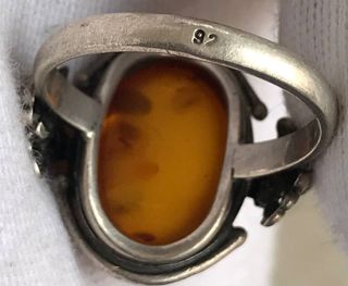 Anillo Plata Ley Ámbar Báltico + Regalo