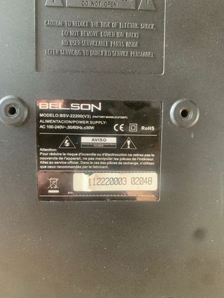 Televisor Belson 22 Negro