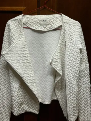 Chaqueta guateada OBJECT blanca