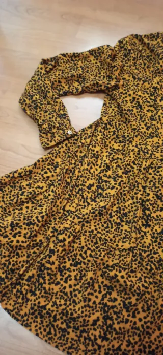 Vestido Lefties Estampado Leopardo Talla M