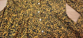 Vestido Lefties Estampado Leopardo Talla M