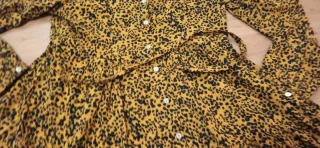 Vestido Lefties Estampado Leopardo Talla M