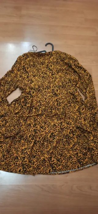 Vestido Lefties Estampado Leopardo Talla M